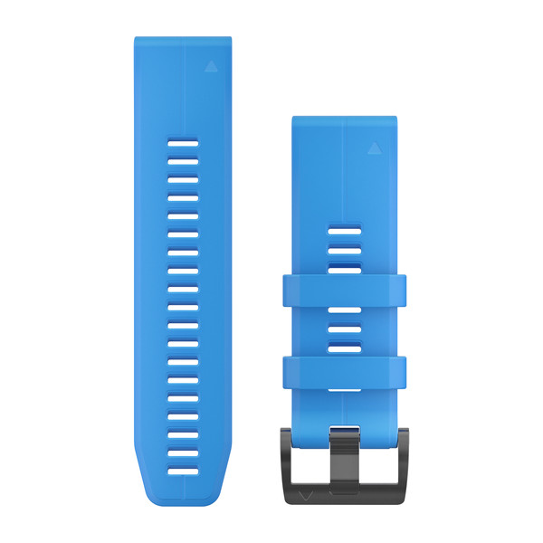 Bracelet QuickFit - 26mm - Silicone Bleu Cyan pour  Garmin Instinct 2X Solar 